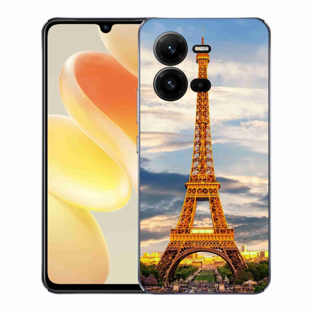 Gél borítás mmCase a Vivo X80 Lite-on - eiffel torony 3