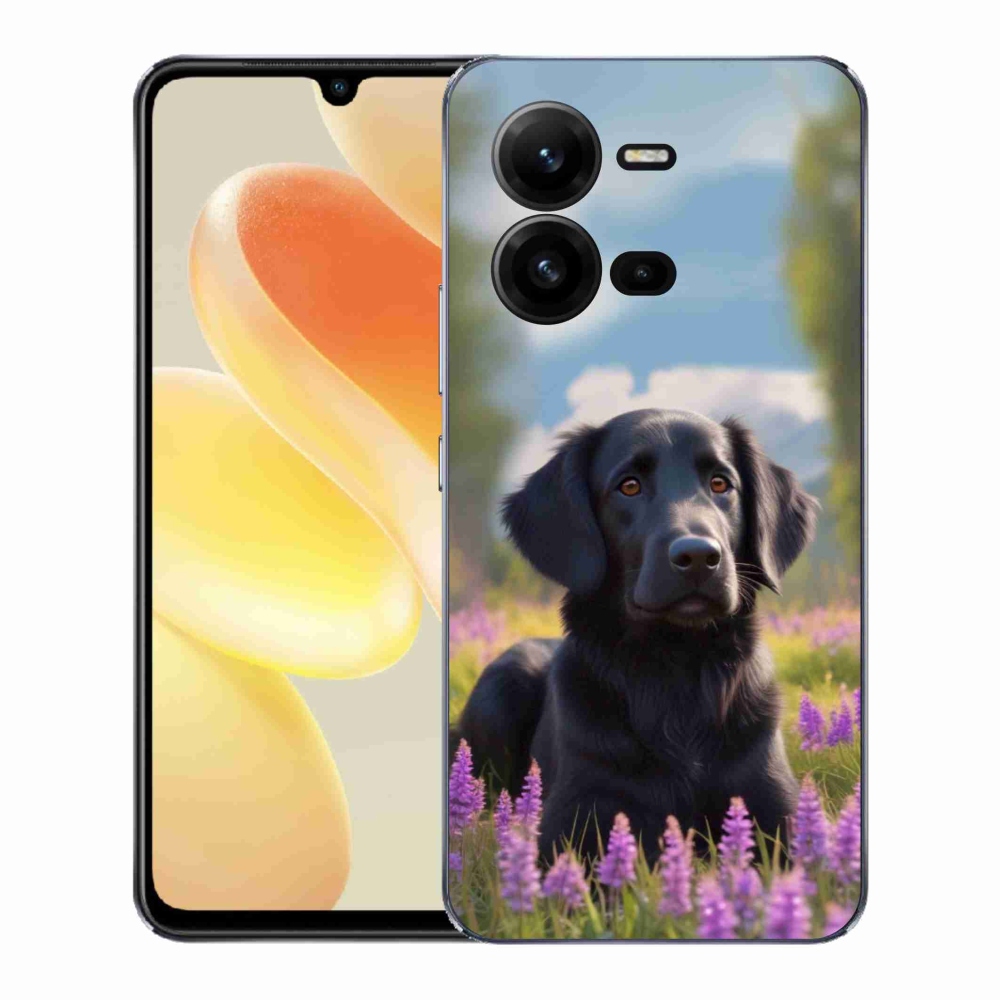Gél borítás mmCase a Vivo X80 Lite készülékhez - elegáns fekete retriever