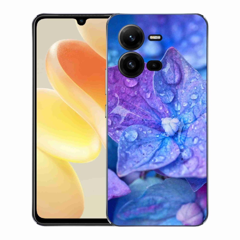 Gél borító mmCase a Vivo X80 Lite készülékhez - lila virág