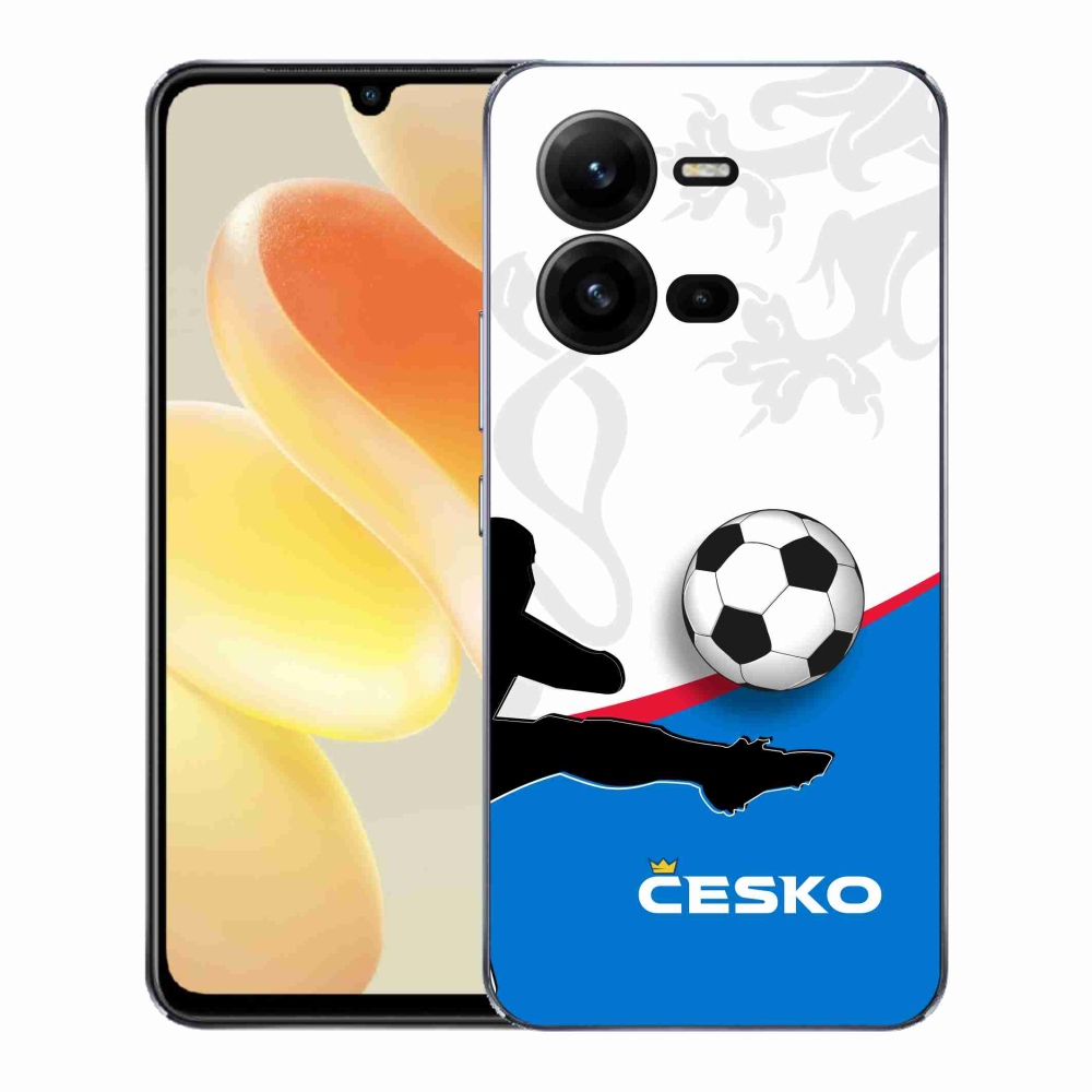 Gél borítás mmCase a Vivo X80 Lite-hoz - futball Csehország 3