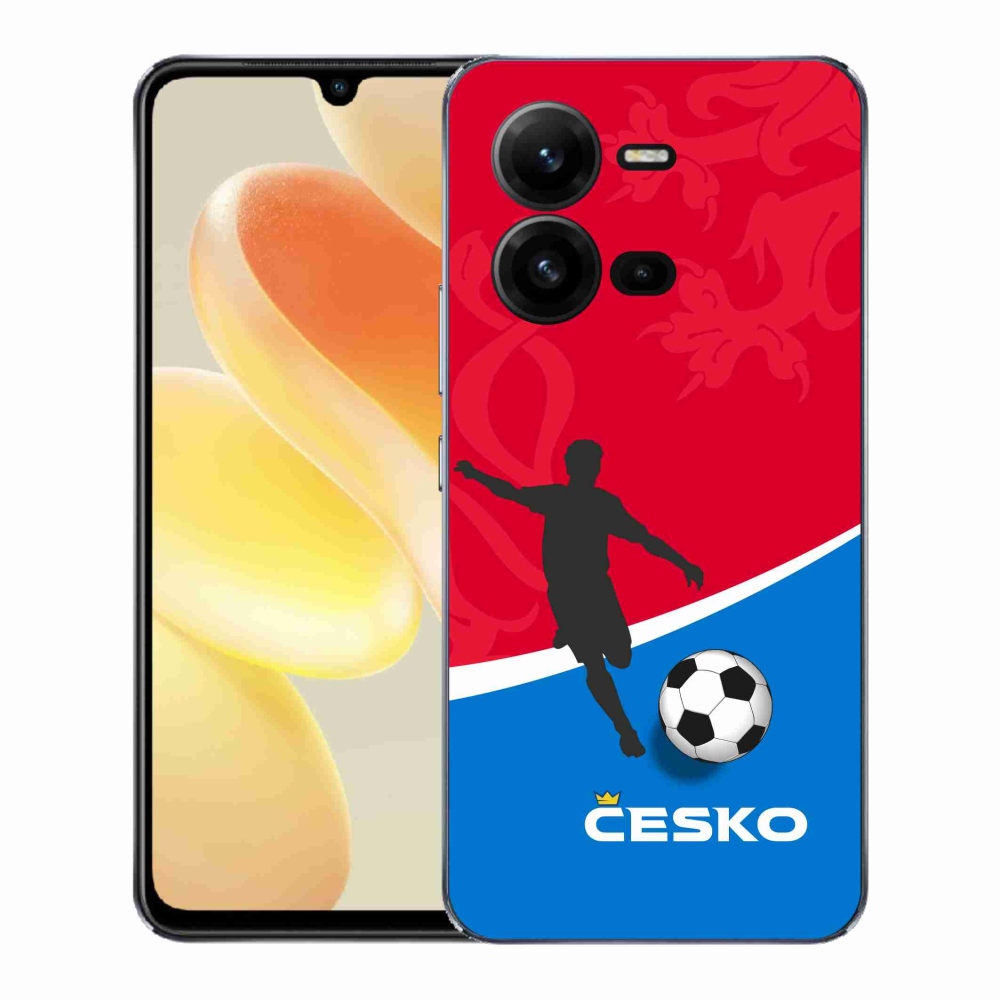 Gél borítás mmCase a Vivo X80 Lite készülékhez - foci Csehország