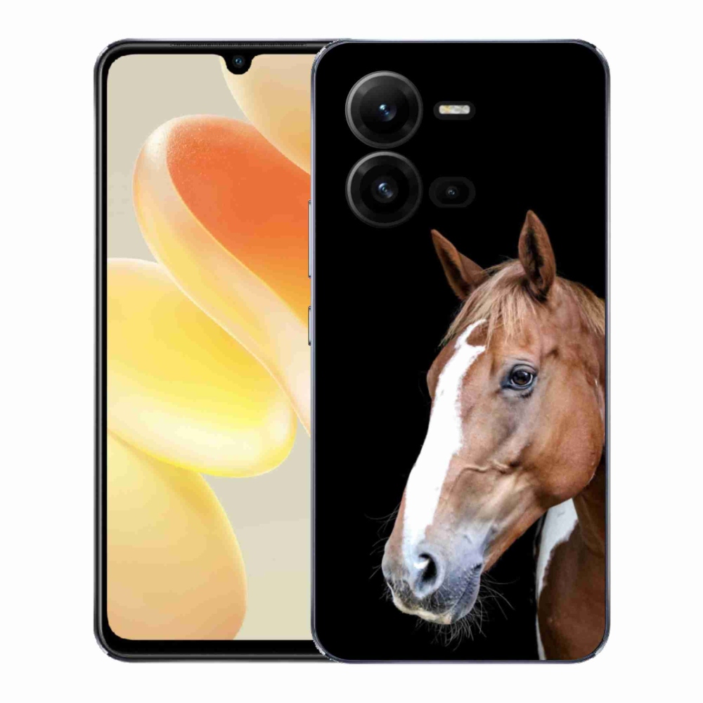 Zselés borítás mmCase a Vivo X80 Lite-hoz - barna ló 3