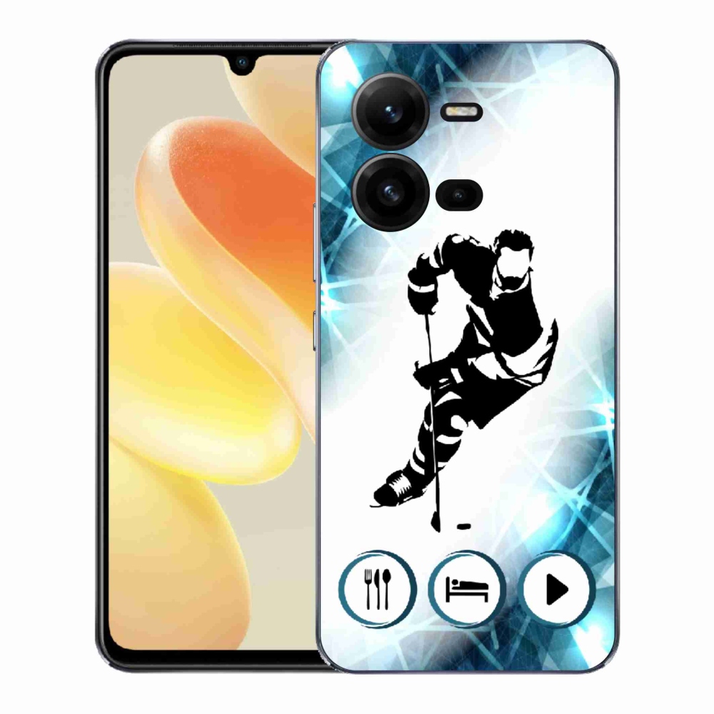 Gél borítás mmCase a Vivo X80 Lite-on - jégkorong 1
