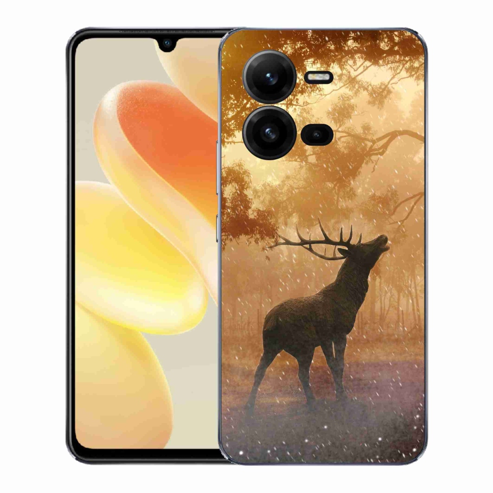 Zselés borítás mmCase a Vivo X80 Lite-hoz - szarvas a vadászaton