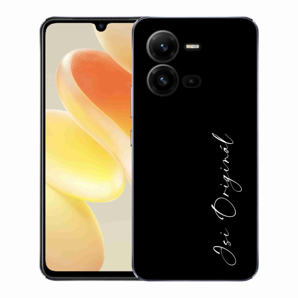 Gélburkolat mmCase a Vivo X80 Lite-on - te vagy az eredeti fekete háttér