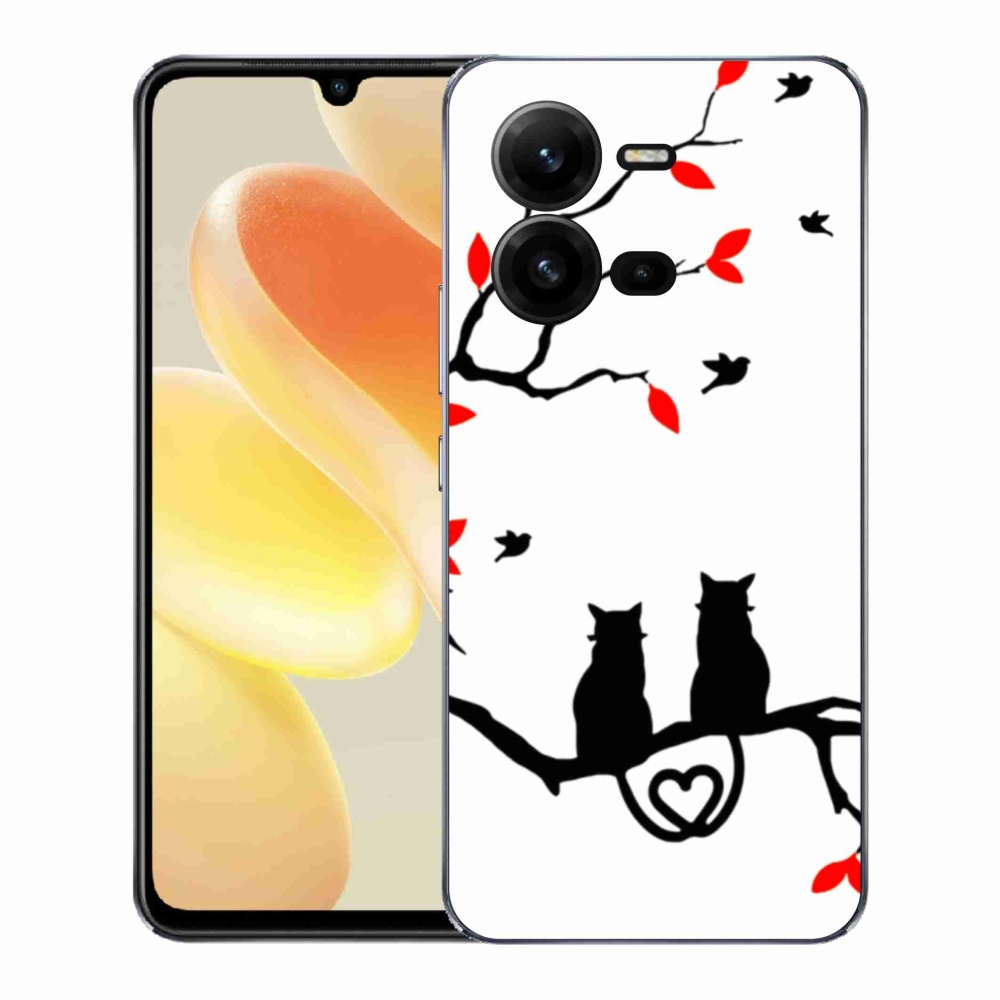 Gél borítás mmCase a Vivo X80 Lite készülékhez - macska szeretet