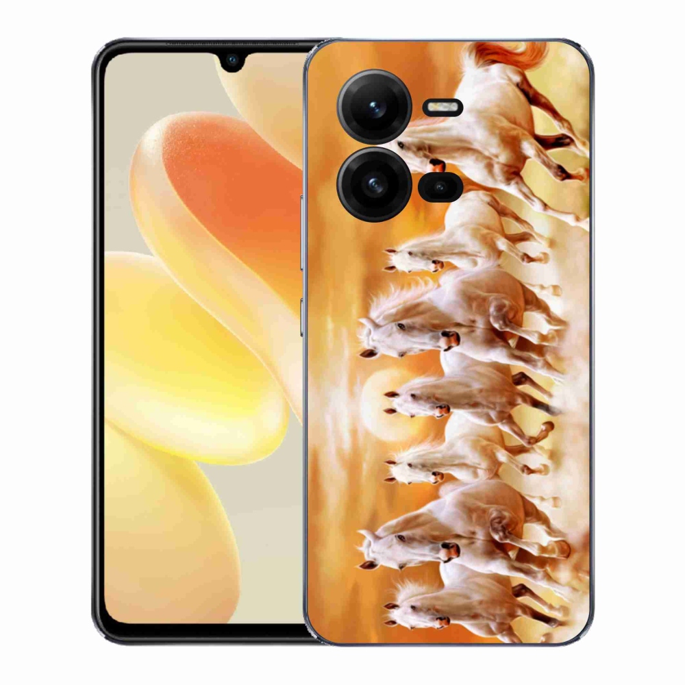 Zselés borítás mmCase a Vivo X80 Lite-on - lovak 2