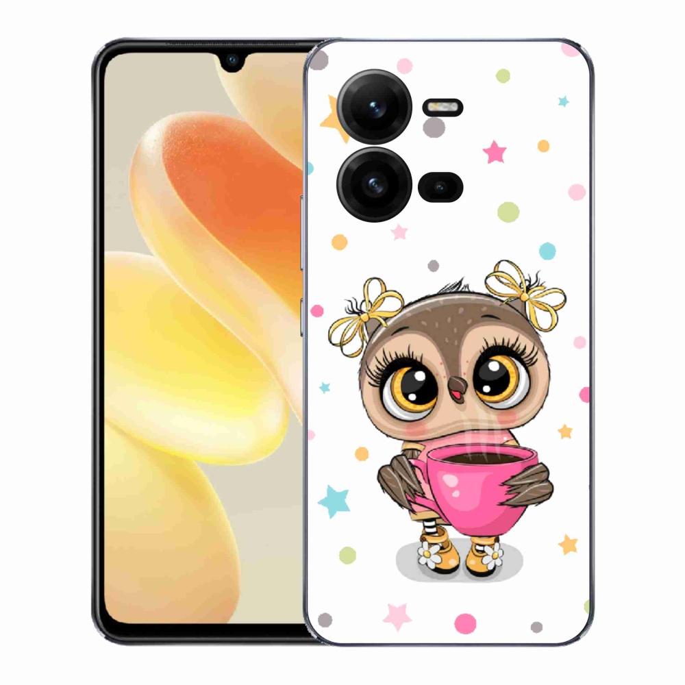 Gél borítás mmCase a Vivo X80 Lite készülékhez - rajzfilm bagoly