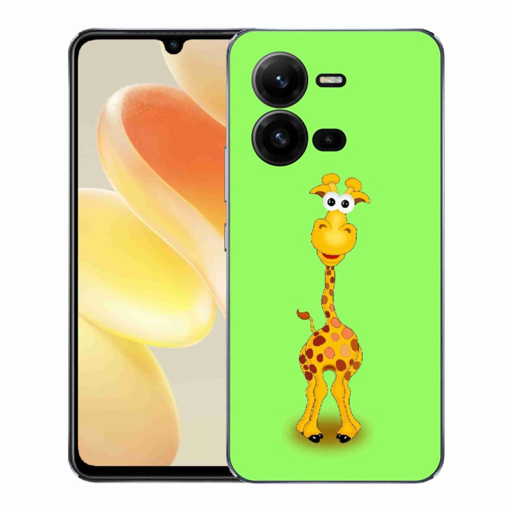 Gél borítás mmCase a Vivo X80 Lite készülékhez - rajzfilm zsiráf