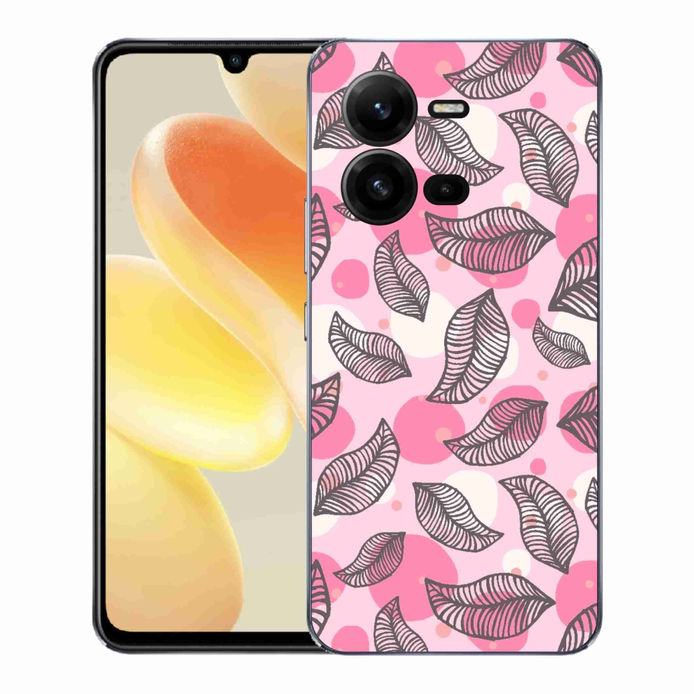 Gél borítás mmCase a Vivo X80 Lite-hoz - rajzfilmes hulló levelek