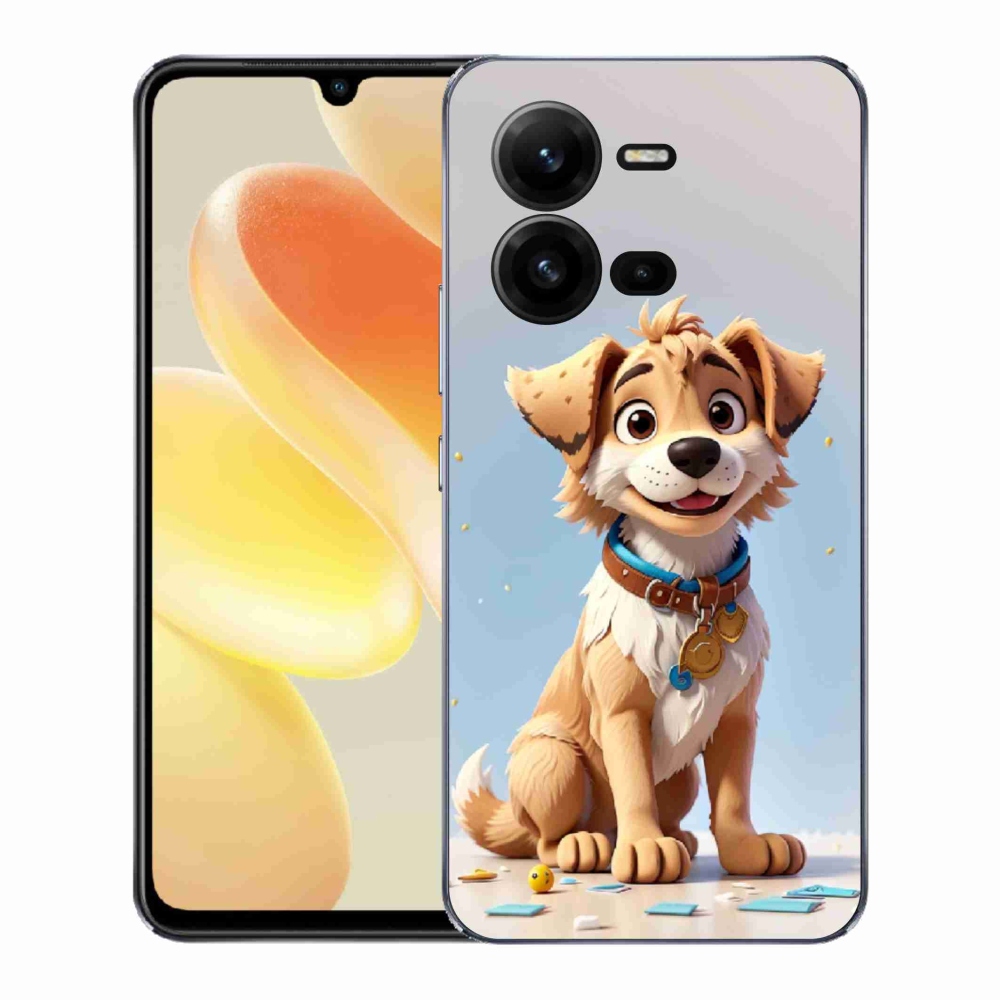 Gél borító mmCase a Vivo X80 Lite készülékhez - rajzfilm kölyökkutyus