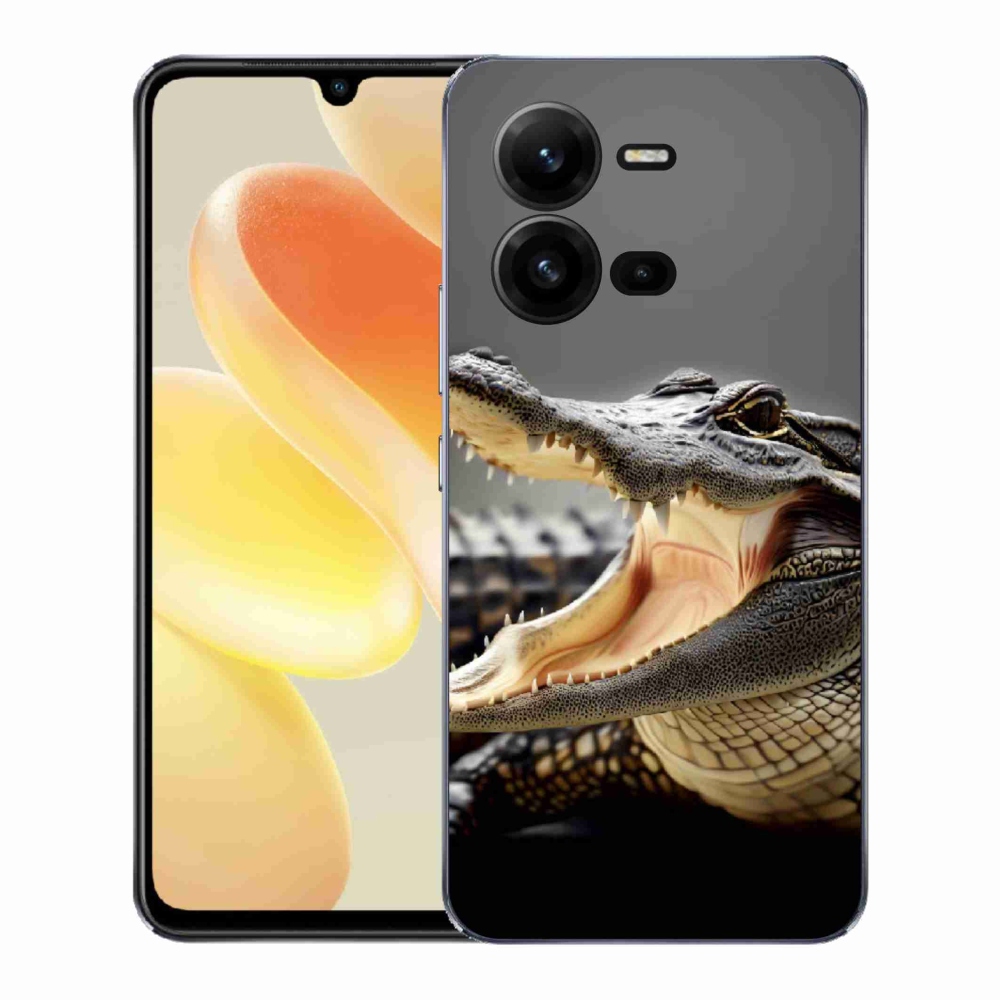 Gél borító mmCase a Vivo X80 Lite készülékhez - krokodil