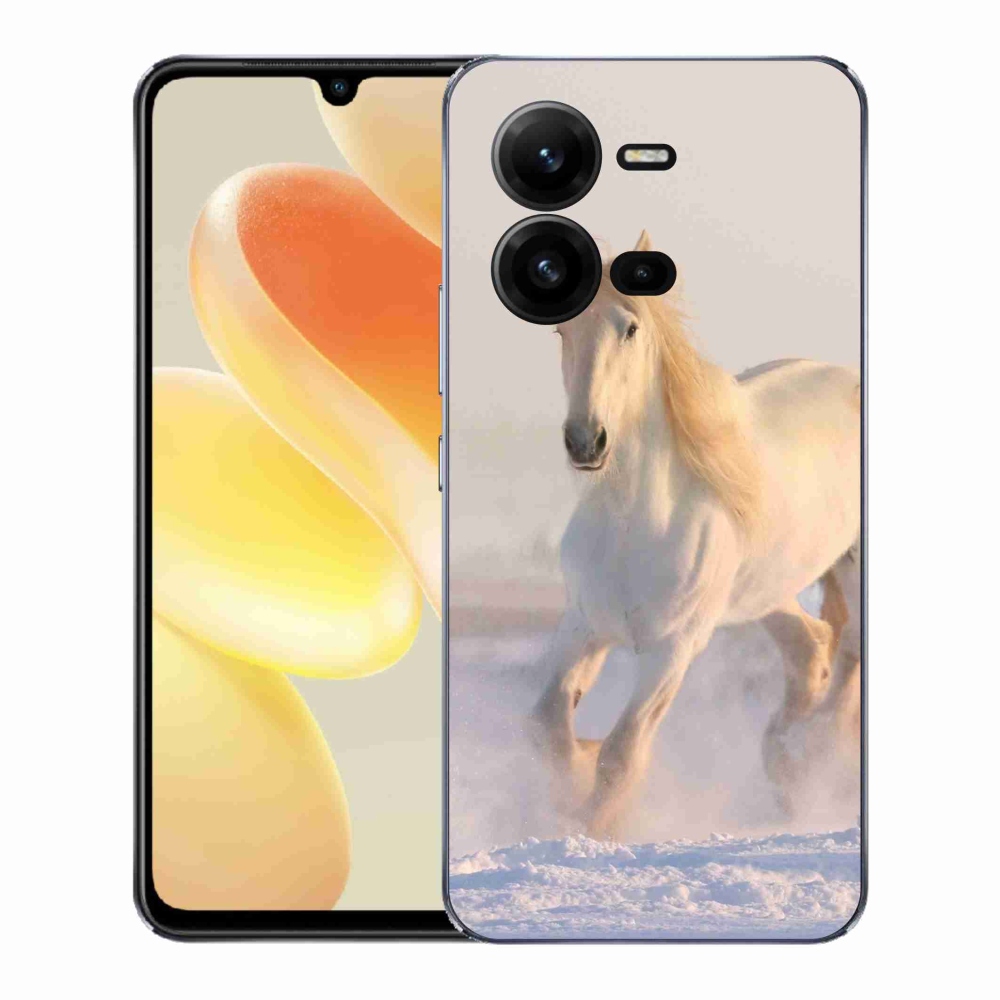 Gél borítás mmCase a Vivo X80 Lite számára - ló a hóban