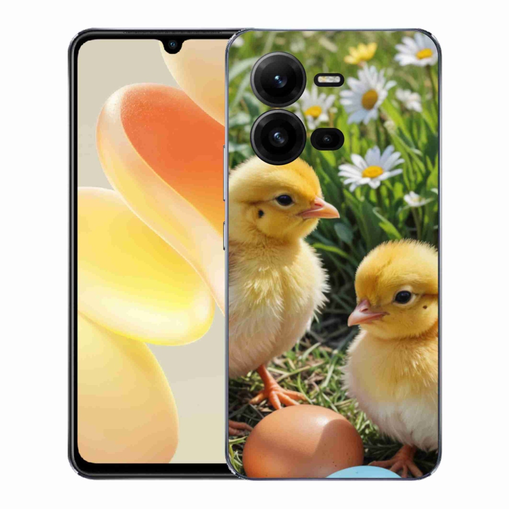Zselés borítás mmCase a Vivo X80 Lite készülékhez - csibék