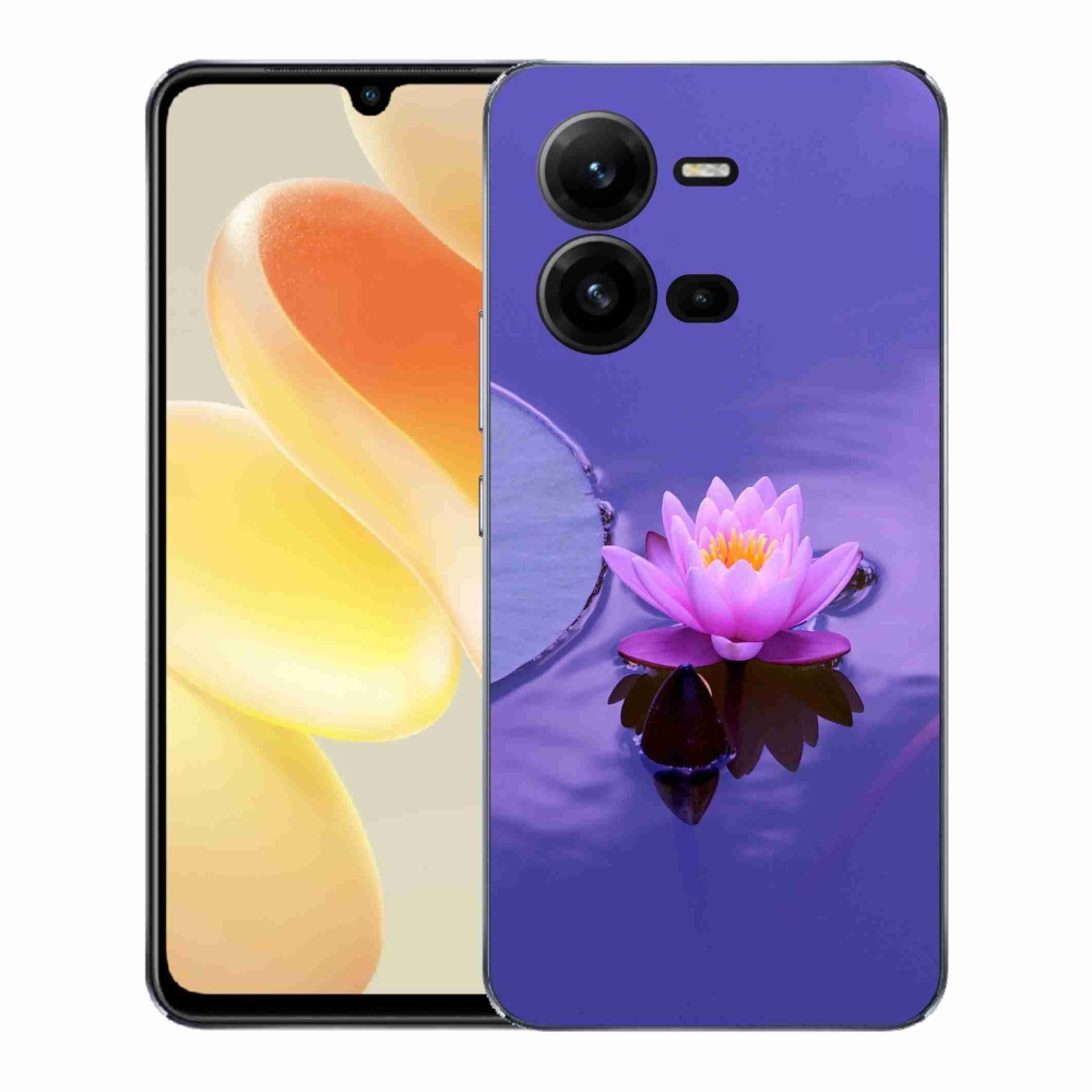 Gél borítás mmCase a Vivo X80 Lite készülékhez - virág a felületen