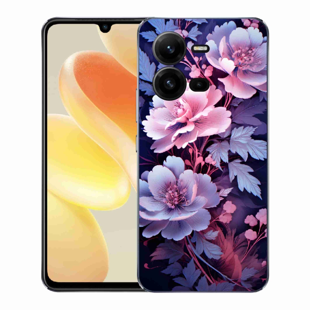 Gél borító mmCase a Vivo X80 Lite készülékhez - virágok 11