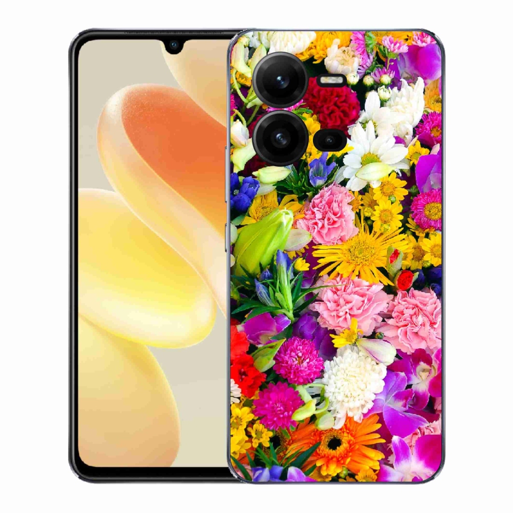 Gél borító mmCase a Vivo X80 Lite készülékhez - virág 12