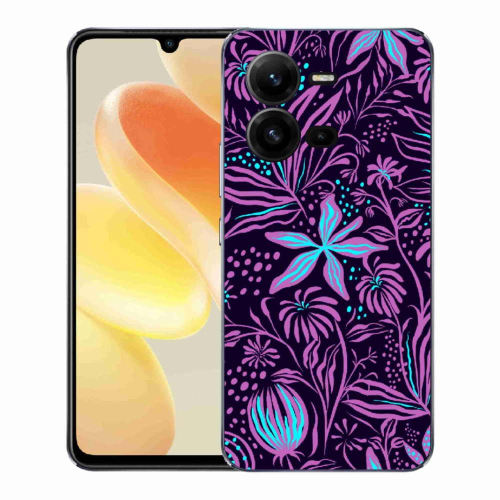 Gél borító mmCase a Vivo X80 Lite készülékhez - virágok 2