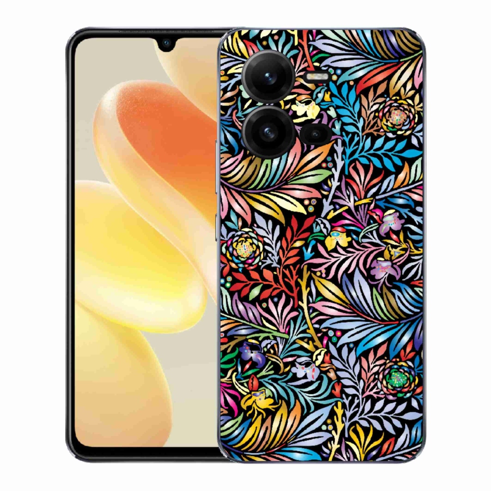 Gél borító mmCase a Vivo X80 Lite készülékhez - virágok 5