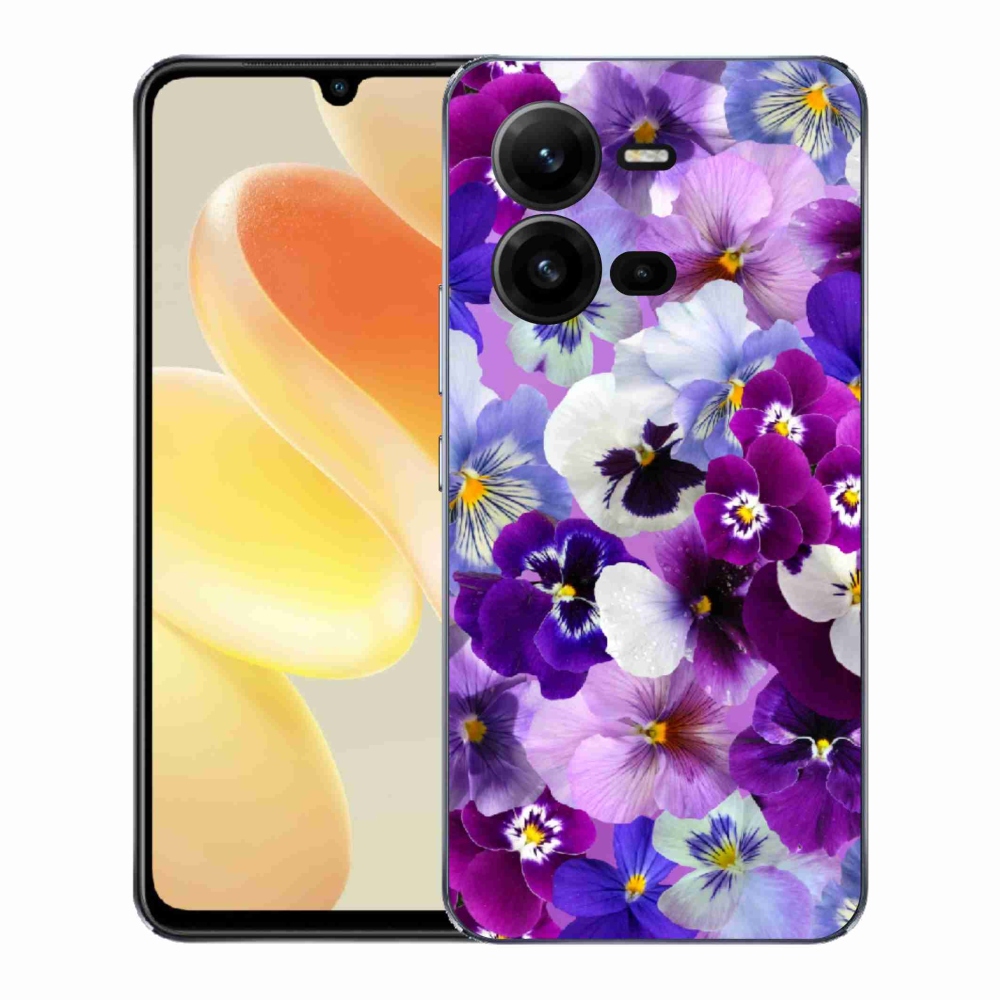 Gél borító mmCase a Vivo X80 Lite készülékhez - virágok 9