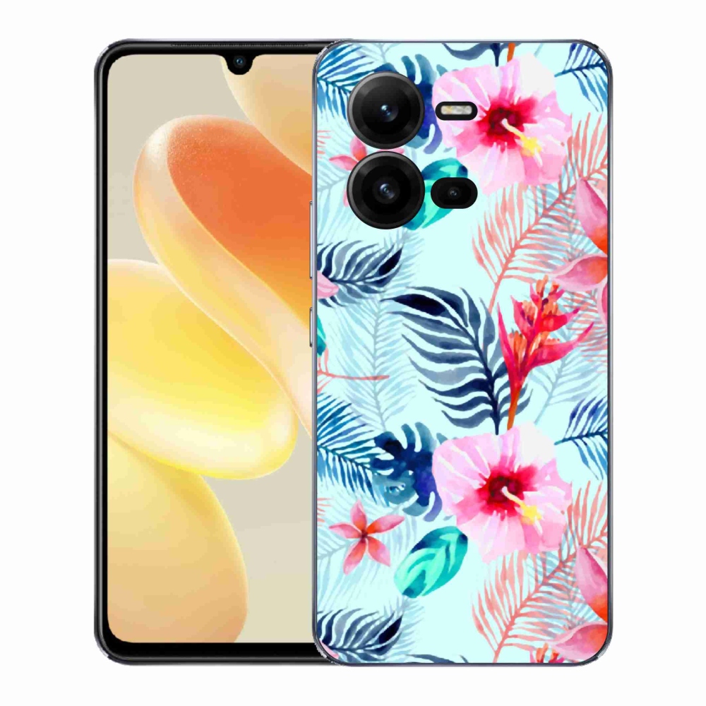 Gél borító mmCase a Vivo X80 Lite készülékhez - virágok