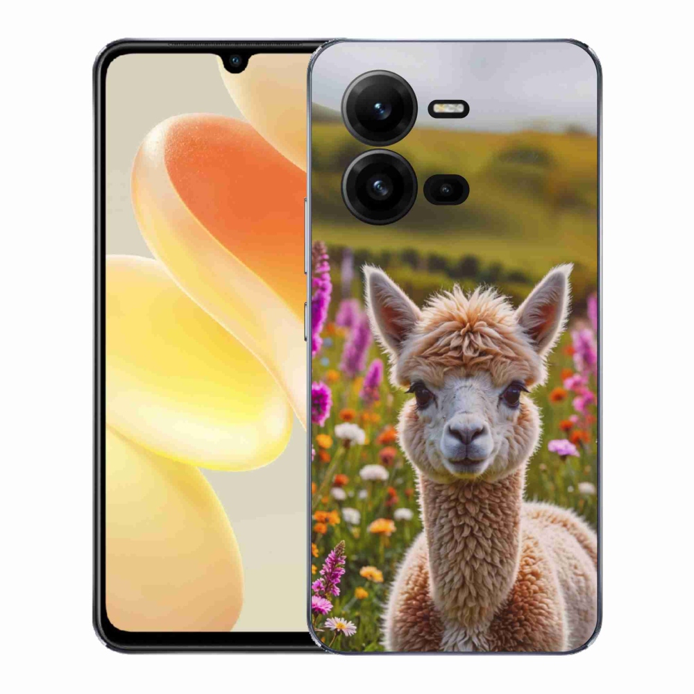 Zselés borítás mmCase a Vivo X80 Lite-hoz - láma a réten