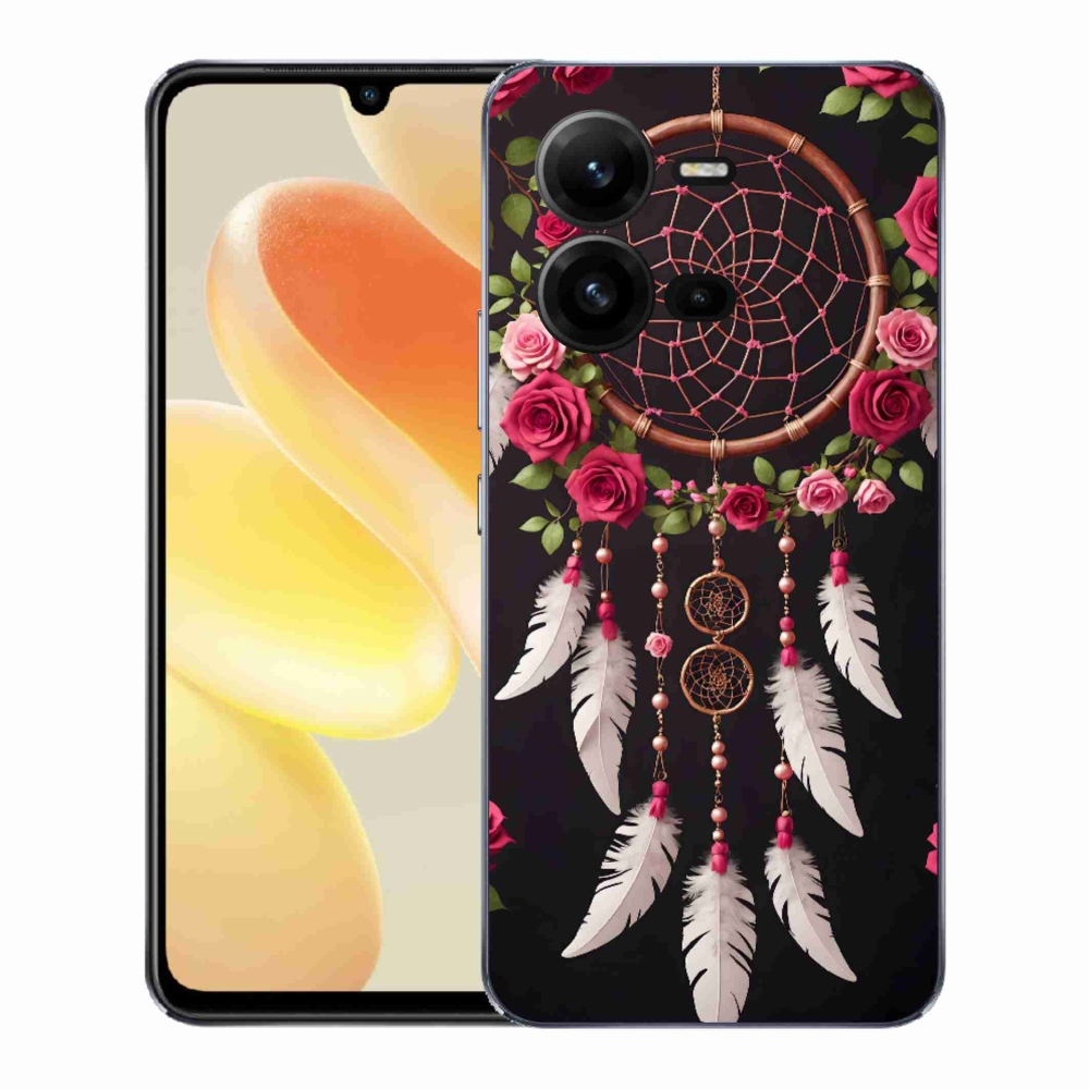 Gél borítás mmCase a Vivo X80 Lite-on - álomfogó rózsákkal