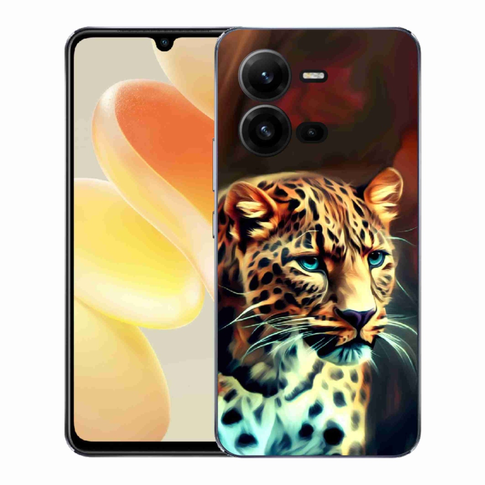 Gél borítás mmCase a Vivo X80 Lite készülékhez - leopárd
