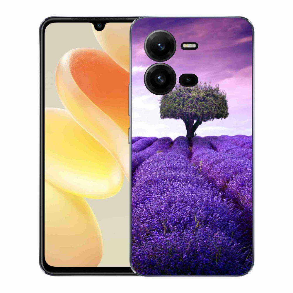Zselés borítás mmCase a Vivo X80 Lite készülékhez - levendula rét