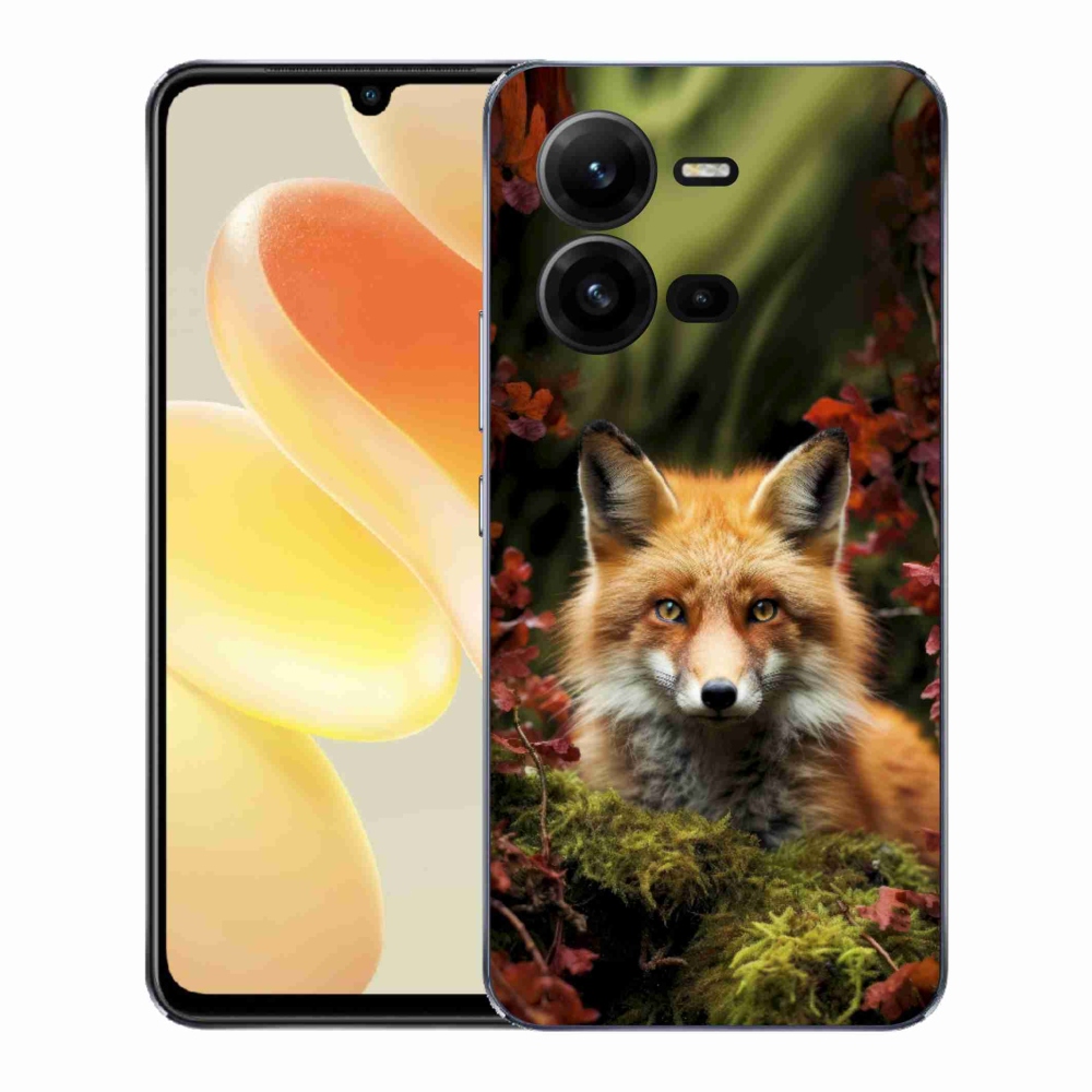 Gél borítás mmCase a Vivo X80 Lite-hoz - róka az erdőben
