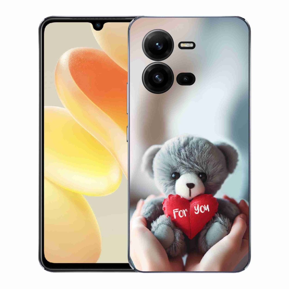Gél borítás mmCase a Vivo X80 Lite-on - mackó a szerelmeseknek