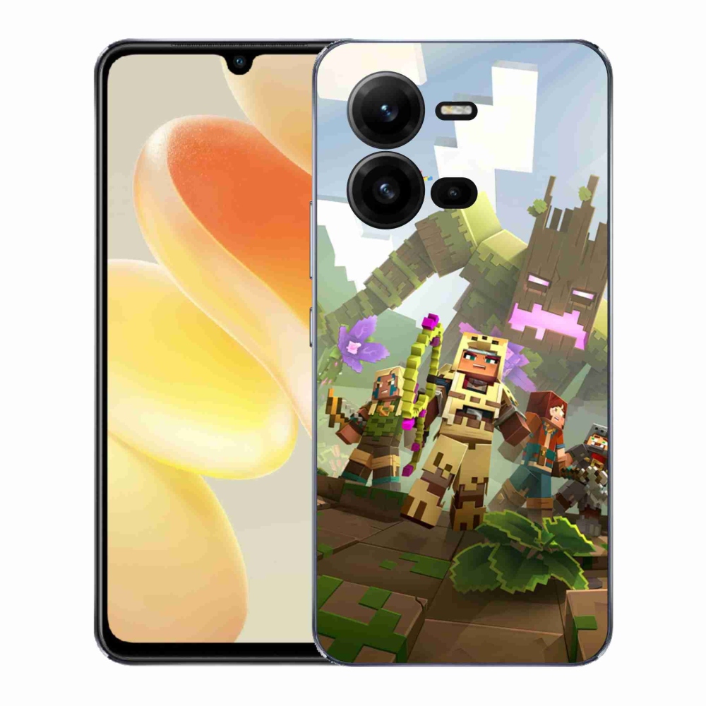 Gél borítás mmCase a Vivo X80 Lite készülékhez - minecraft 1