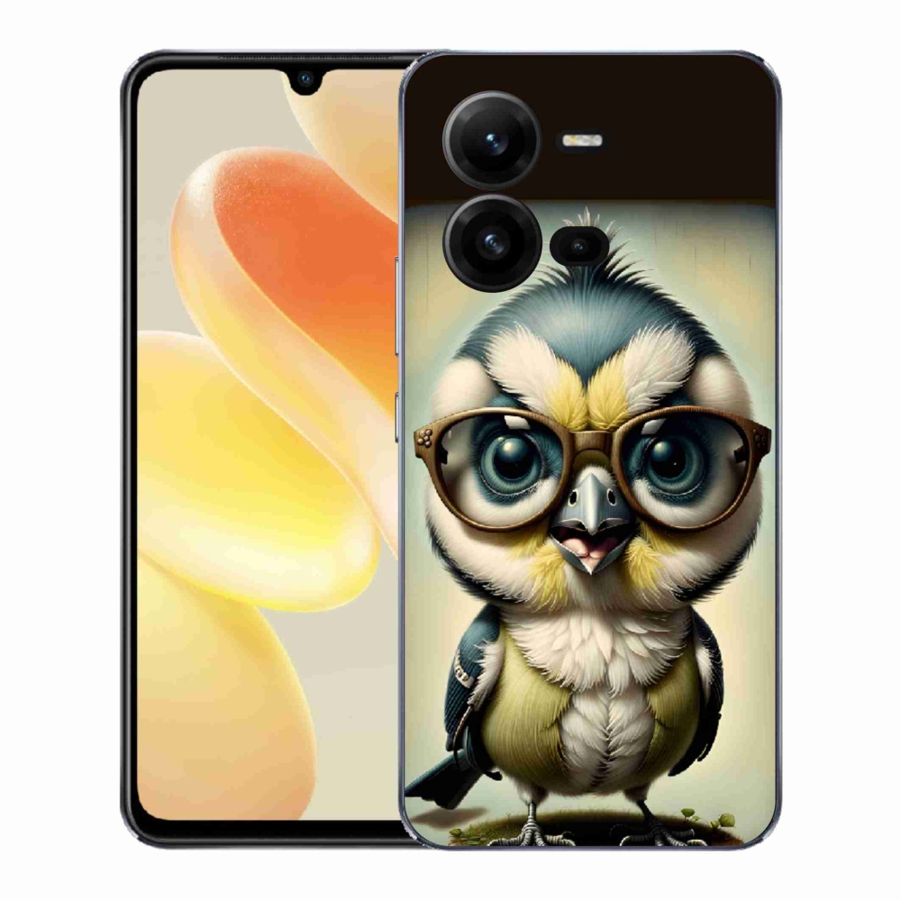 Zselés borítás mmCase a Vivo X80 Lite-hoz - cub szemüveggel