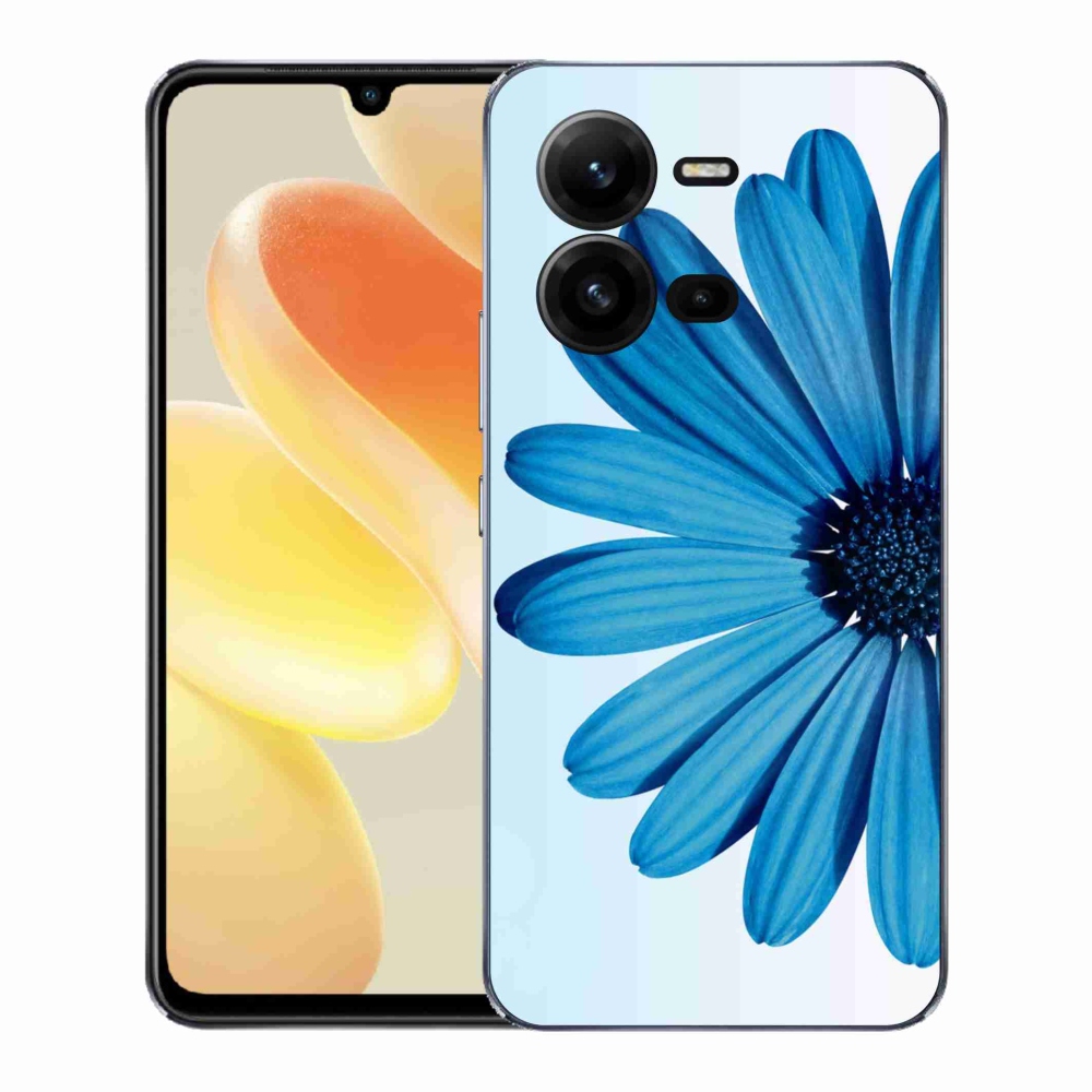 Zselés borítás mmCase a Vivo X80 Lite készülékhez - kék margaréta