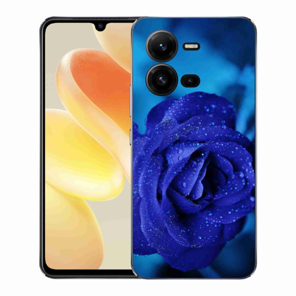 Gél borítás mmCase a Vivo X80 Lite készülékhez - kék rózsa
