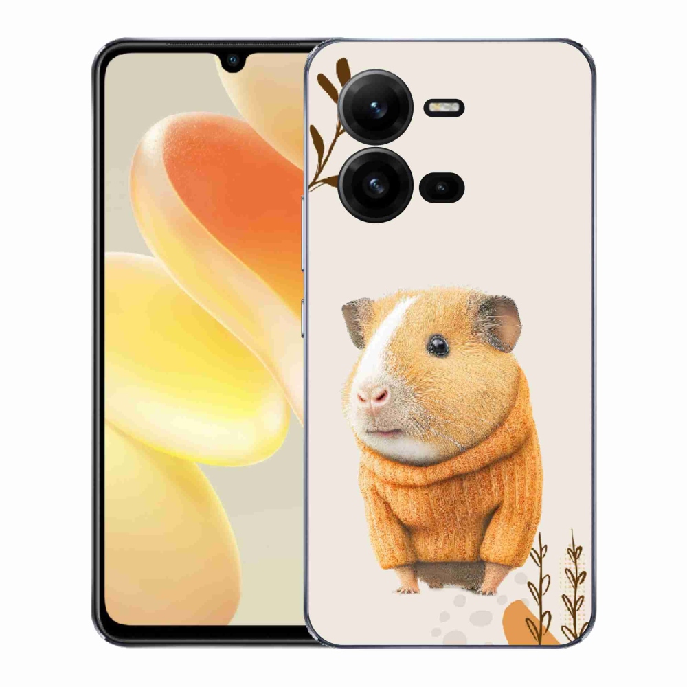 Gél borítás mmCase a Vivo X80 Lite-hoz - tengerimalac pulóverben