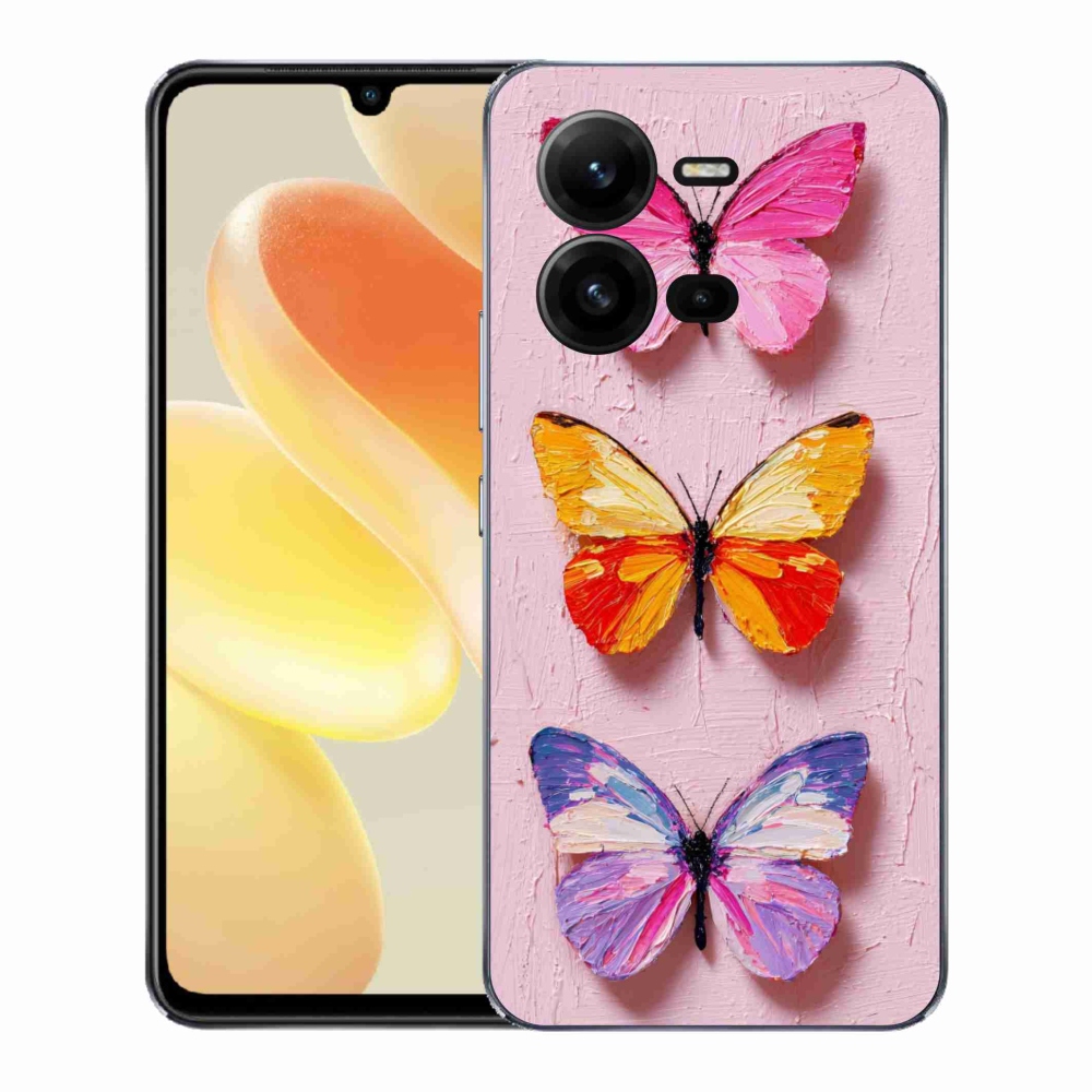 Gél borító mmCase a Vivo X80 Lite-hoz - pillangó szentháromság