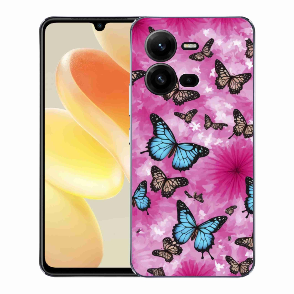 Gél borítás mmCase a Vivo X80 Lite készülékhez - pillangókert