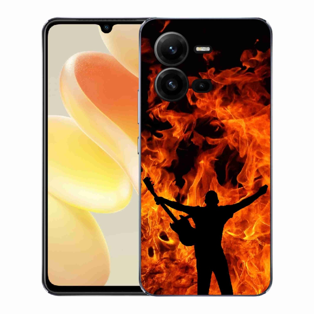 Gélburkolat mmCase a Vivo X80 Lite-on - zenész és tűz