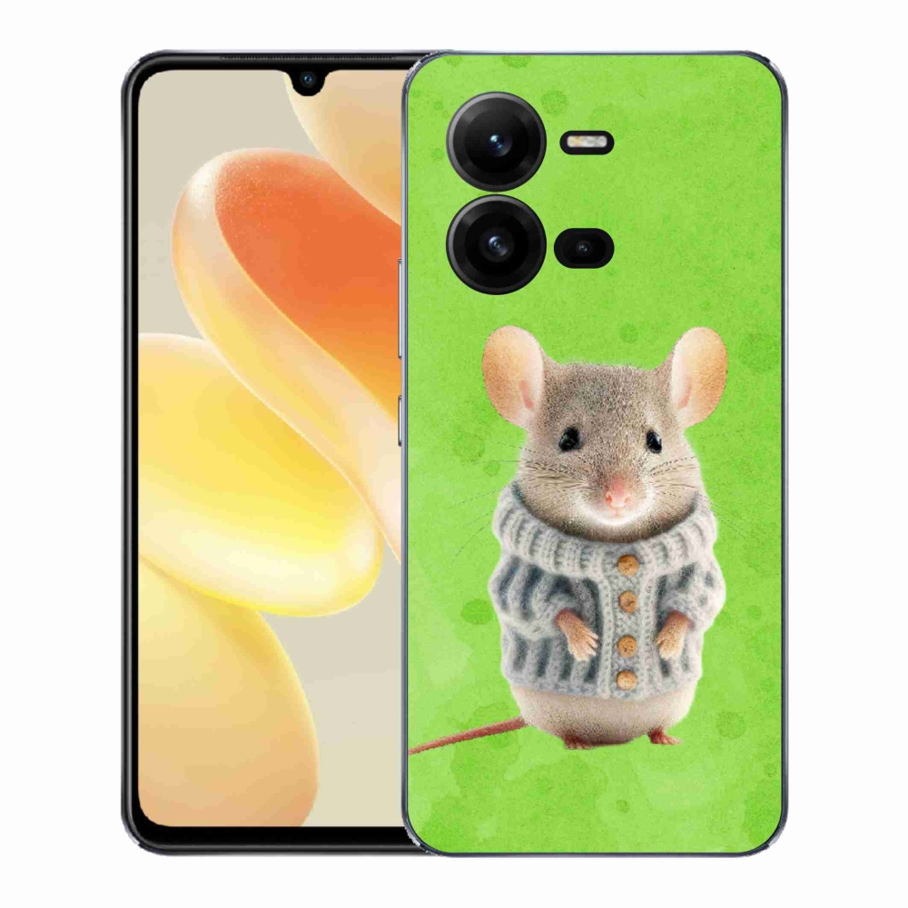 Gél borítás mmCase a Vivo X80 Lite készülékhez - egér pulóverben