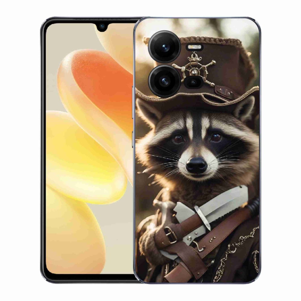 Gél borító mmCase a Vivo X80 Lite készülékhez - mosómedve egyenruhában