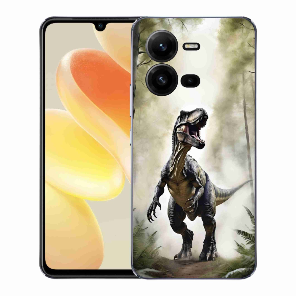 Gél borítás mmCase a Vivo X80 Lite készülékhez - dühös T-Rex