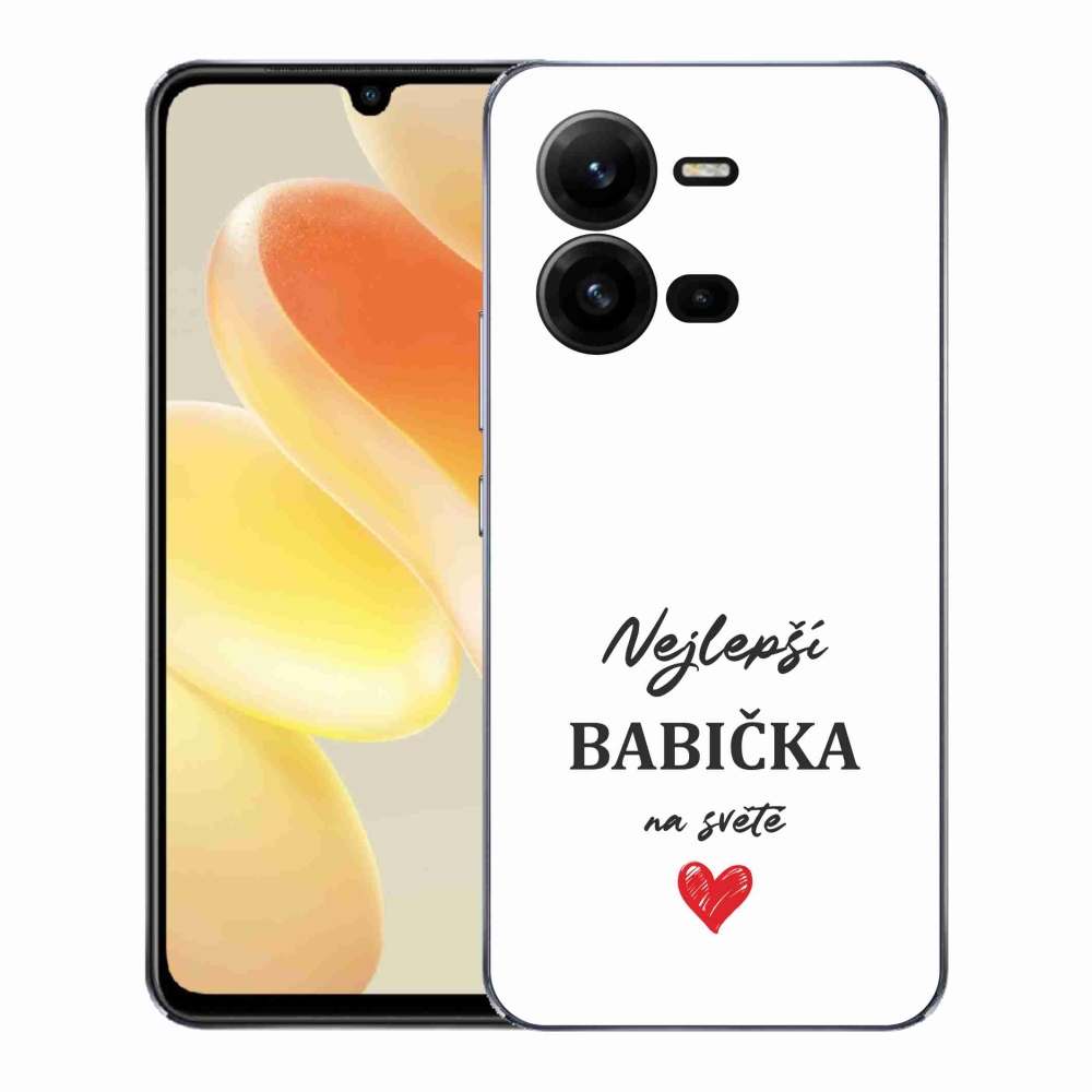 Gel Cover mmCase a Vivo X80 Lite készülékre - Legjobb nagyi 1 fehér háttér