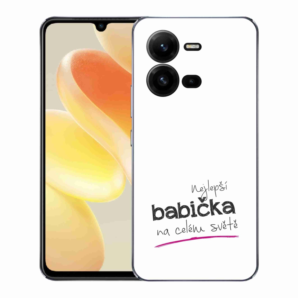 Gel Cover mmCase a Vivo X80 Lite készülékre - Legjobb nagyi 4 fehér háttérrel