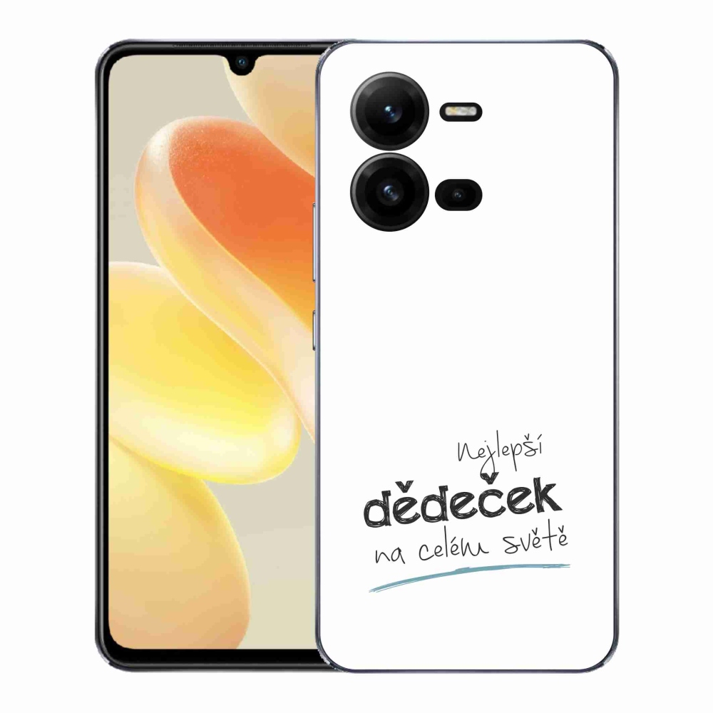 Gélburkolat mmCase a Vivo X80 Lite-on - a legjobb nagypapa 3 fehér háttérrel