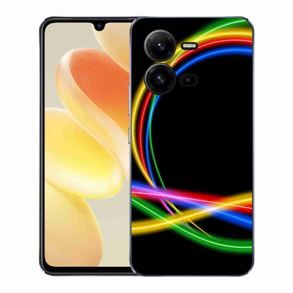 Zselés borítás mmCase a Vivo X80 Lite készülékhez - neon körök
