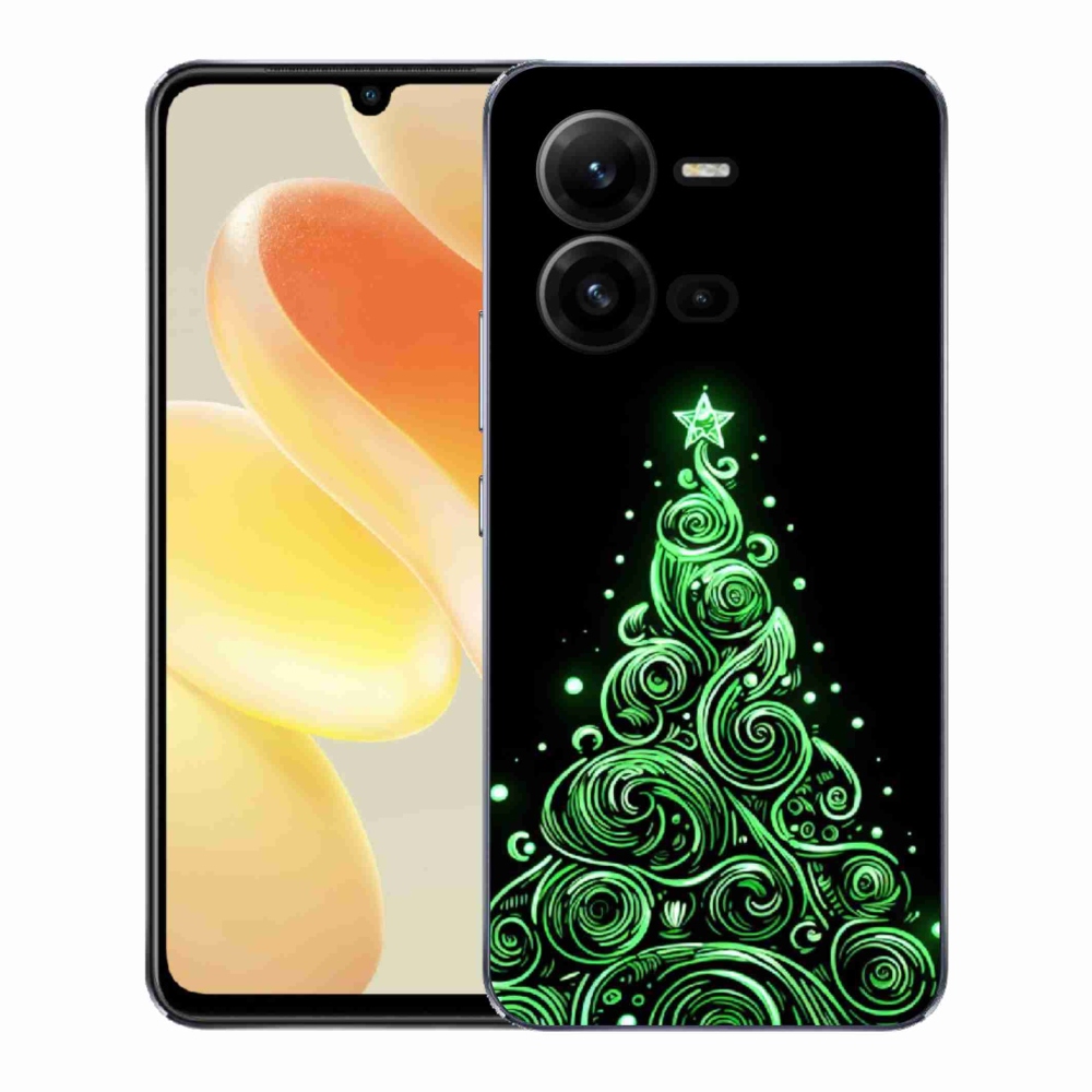Gél borítás mmCase a Vivo X80 Lite-on - neon karácsonyfa 3