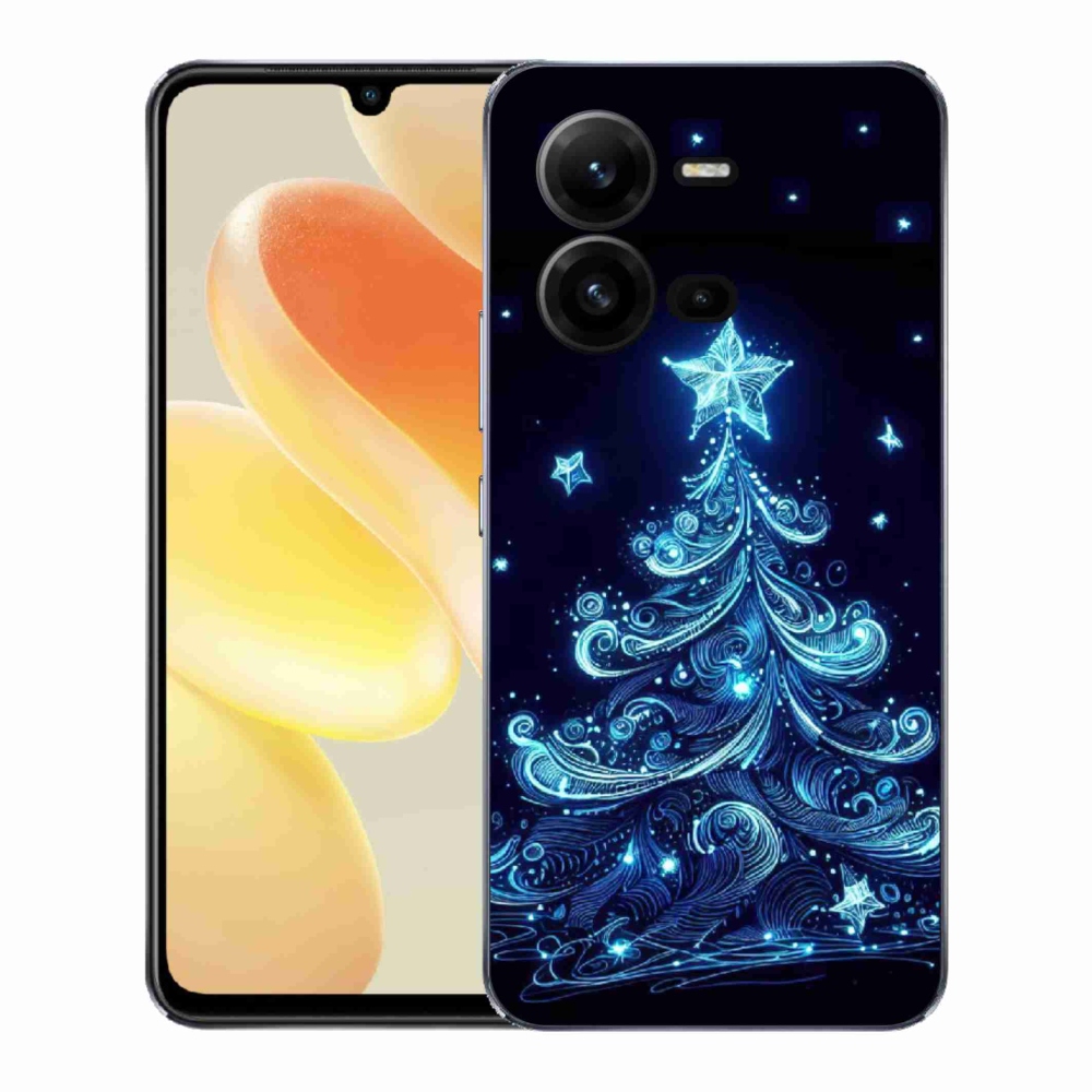 Gél borítás mmCase a Vivo X80 Lite-on - neon karácsonyfa 4