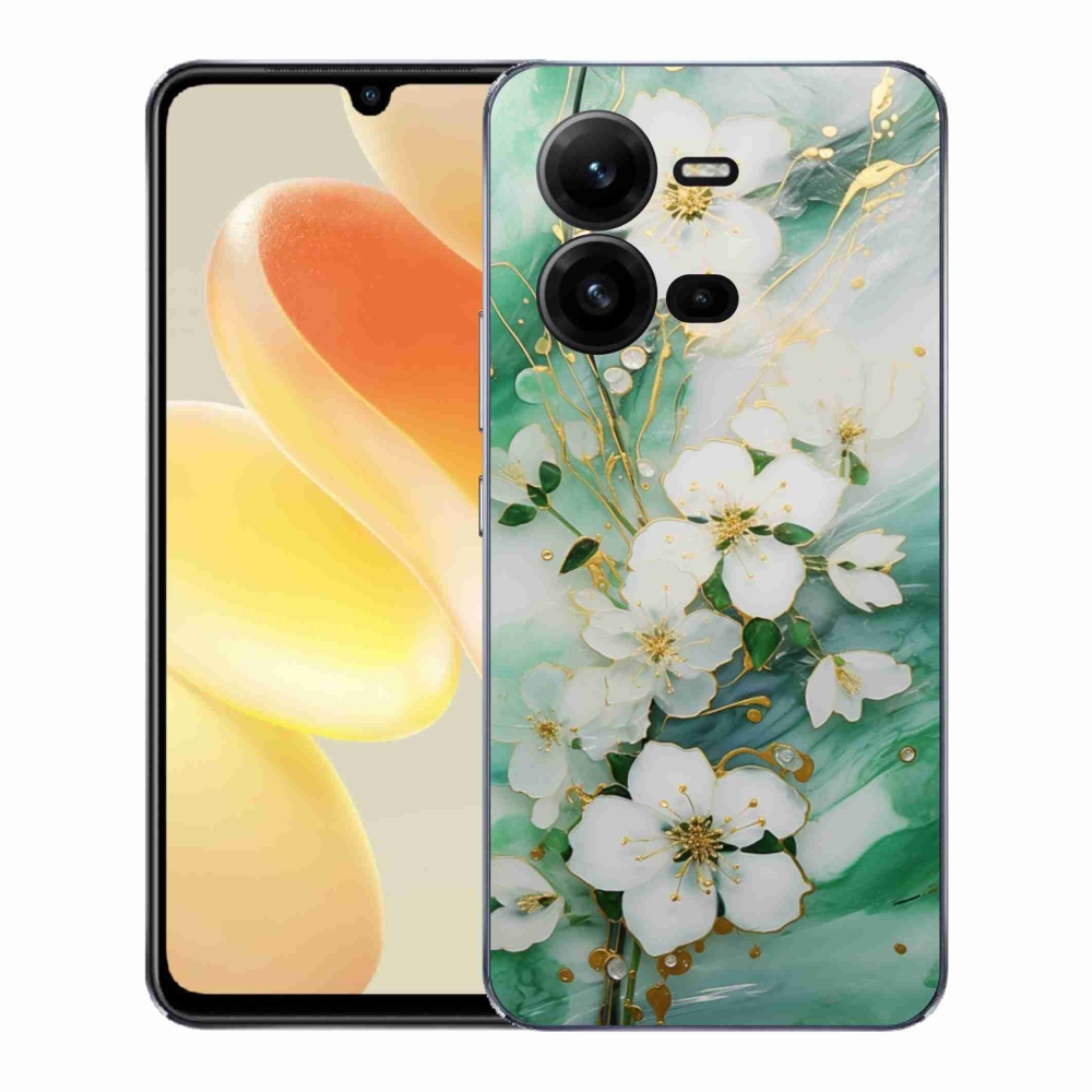 Gél borító mmCase a Vivo X80 Lite készülékhez - finom virágok