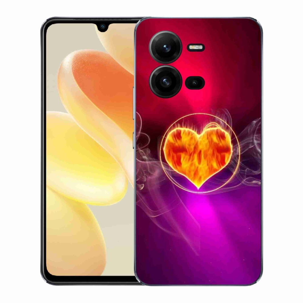 Gél borítás mmCase a Vivo X80 Lite készülékhez - tüzes szív